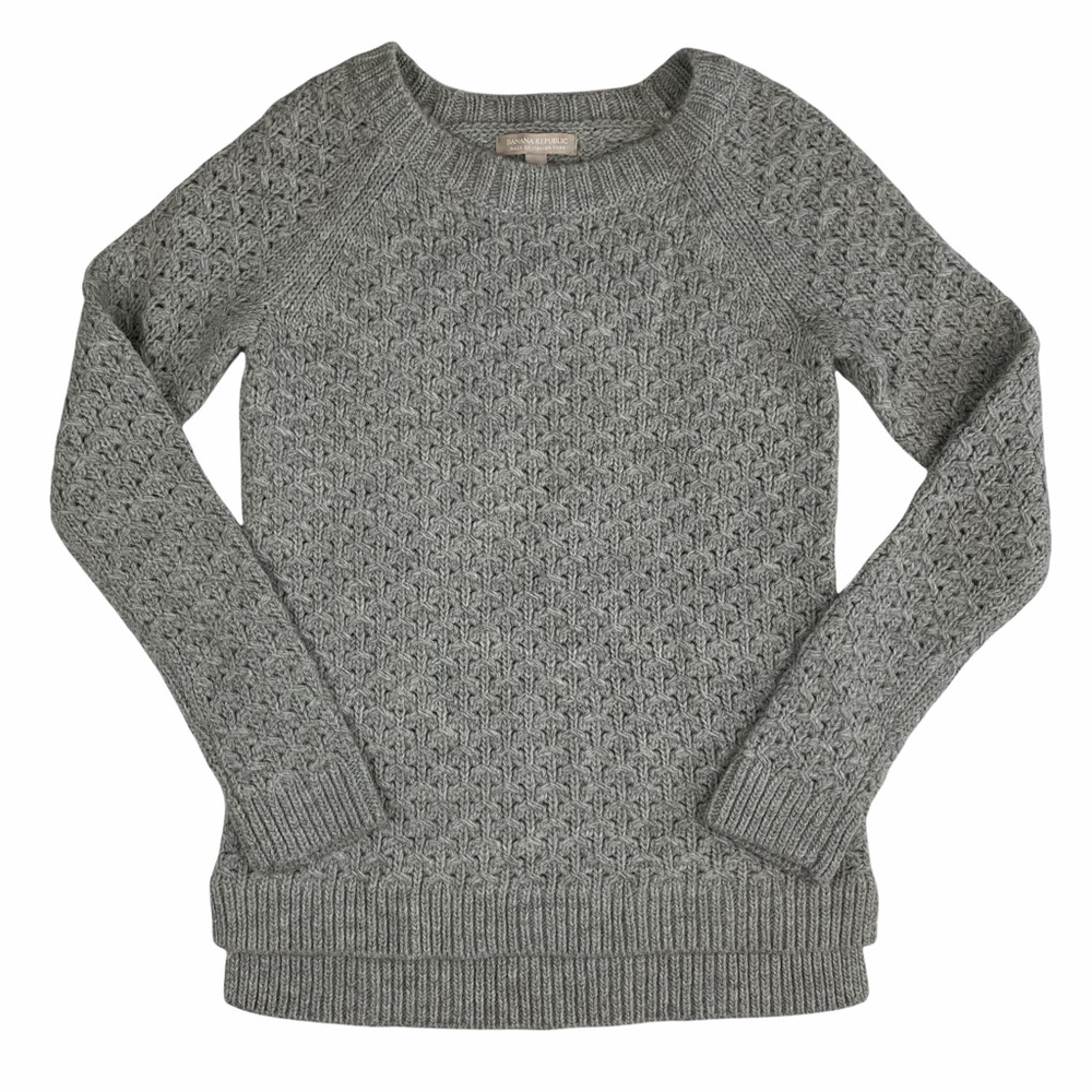 Banana Republic Gray Crewneck Sweater
